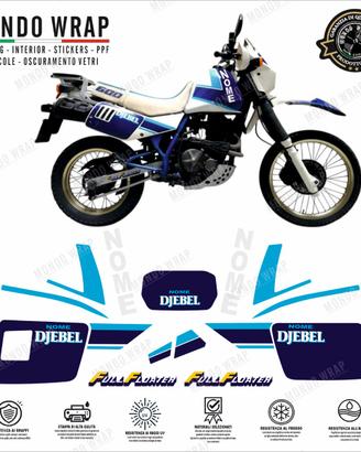 Adesivi compatibili con Suzuki DR 600 DJEBEL 1988