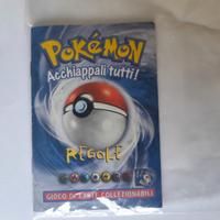 Libretto regole carte Pokemon set base ITA '98 Nin