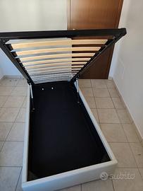 LETTO CONTENITORE SINGOLO, CON TESTIERA