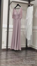 abito donna cerimonia malva