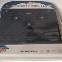 Notebook Cooling Station Fan'ny - SHINTEK (Nuovo)