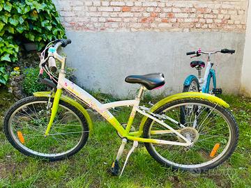Bicicletta ragazza raggio 24 verde