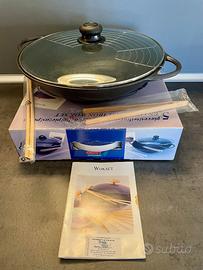 Set wok diametro 36 cm in ghisa smaltata