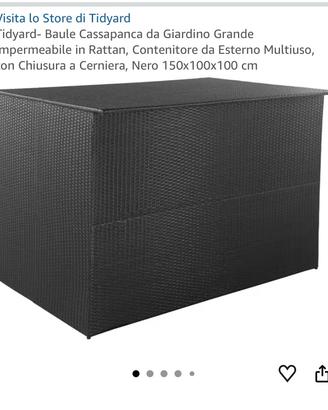 Baule da giardino gratis