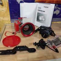 Custodia sub PT023+Olympus C8080 wz 8M + accessori