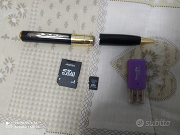 Penna spia con camera e microfono