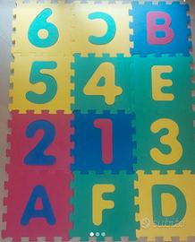 Tappeto puzzle educativo morbido gomma atossica