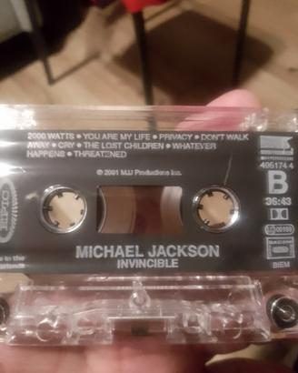 musicassetta originale Michael Jackson invincible 