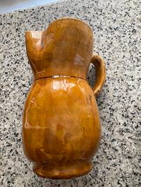 Vintage terracotta smaltata Boccale vino