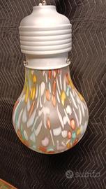 coppia di lampadari in vetro di murano 