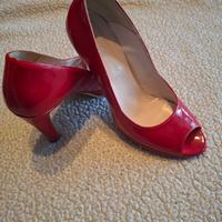 decollete rossa in vernice numero 37