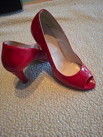 decollete rossa in vernice numero 37