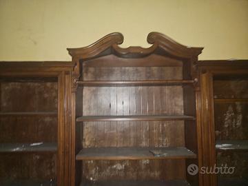mobile libreria antica in legno
