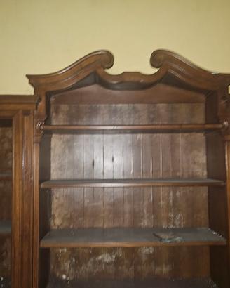 mobile libreria antica in legno