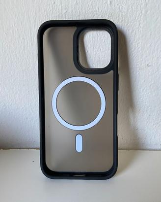 Cover iPhone 16 con MagSafe trasparente + profilo