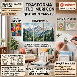 Quadri Moderni su Canvas per Arredamento Casa
