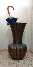 PORTA OMBRELLI TUTTO IN RAME DECORATO, Vintage.