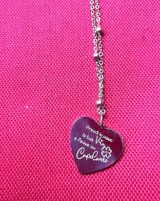 “ Prendi in mano…” collana rosario in acciaio