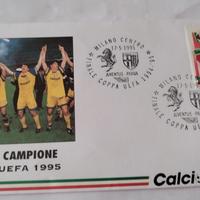 Parma busta filatelica coppa uefa 1995
