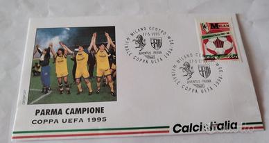 Parma busta filatelica coppa uefa 1995