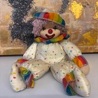 Bambola clown musicale vintage del 1986