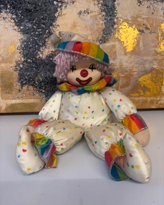 Bambola clown musicale vintage del 1986
