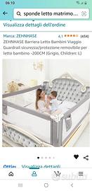 n°2 sponde letto 200 cm