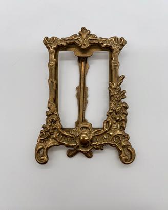 Cornice portafoto vintage in ottone stile Barocco