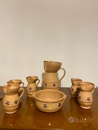 Set brocche in ceramica artigianale + ciotola