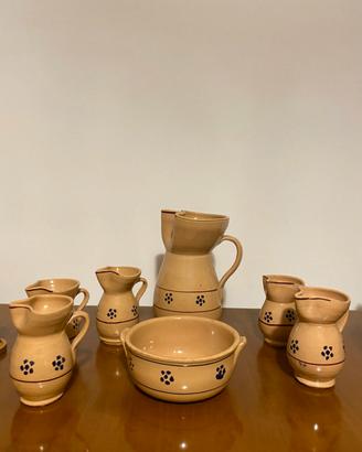 Set brocche in ceramica artigianale + ciotola