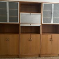 Mobile ufficio modulare IKEA in legno