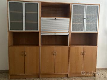 Mobile ufficio modulare IKEA in legno