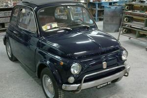 Fiat 500L del 1969-blu-67000km restauro 2022