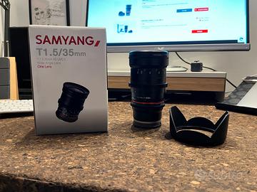 Samyang 35mm T.15 UMC II Cine Lens per Sony