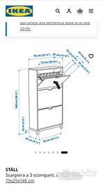 Scarpiera Ikea stall
