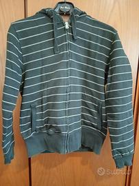 Felpa Zara taglia M nera a strisce