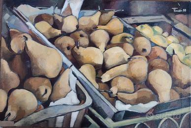 dipinto ad olio su tela di F. Tomei