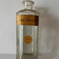 Bottiglia antica da farmacia militare "Etere"