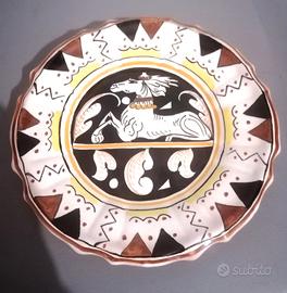 Piatto decorativo Antica Siena dipinto a mano 