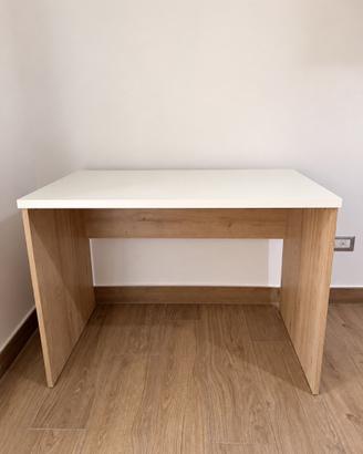 Scrivania moderna bianca in legno 100x60 cm