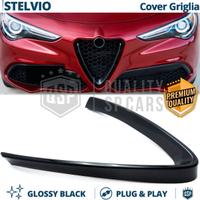 Cover Griglia V per Alfa Romeo Stelvio Nero Lucido