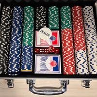 Poker set 500 fiches nuovo