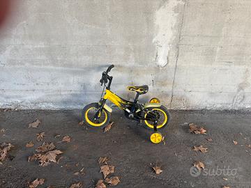 Bici bambino 12/14” con rotelle – pronta all’uso