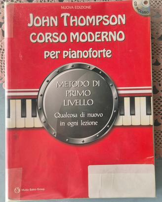 libri scuola, corso moderno per pianoforte 