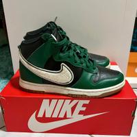 Nike Dunk high Swoosh in ciniglia nero verde 41