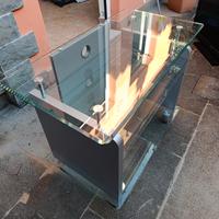 Porta TV in cristallo 