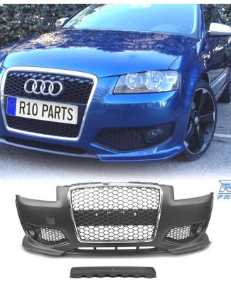 PARAURTI ANTERIORE AUDI A3 8P 04-08 LOOK RS3 CROMA