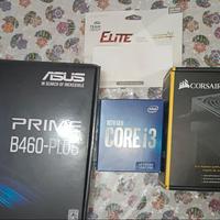 Kit PC i3-10100 ASUS B460 RAM 2400 PSU 450W