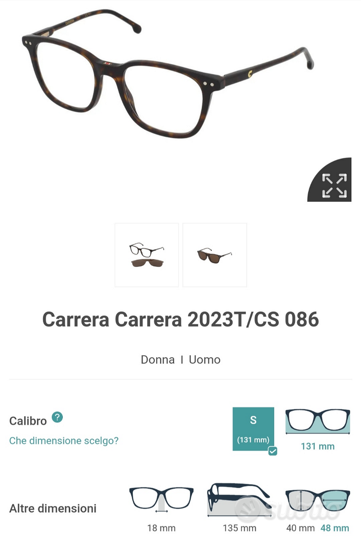 Occhiali da vista carrera on sale donna