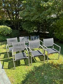 6 poltroncine da esterni